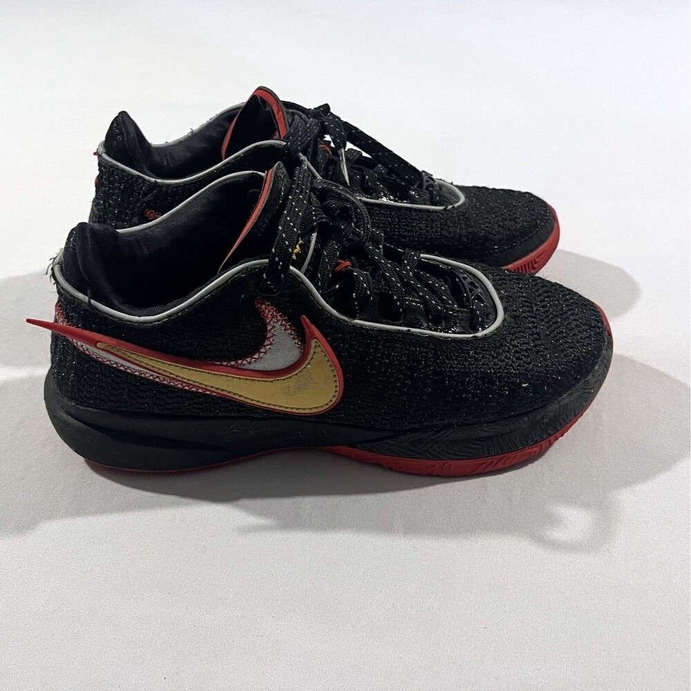 Nike LeBron 20 Trinity Black Red Bred Basketball DJ5423-001 Mens Shoes Sz 7 7.5